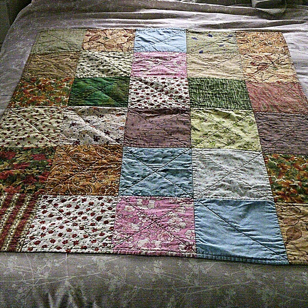 Small Handmade Patchwork Quilt